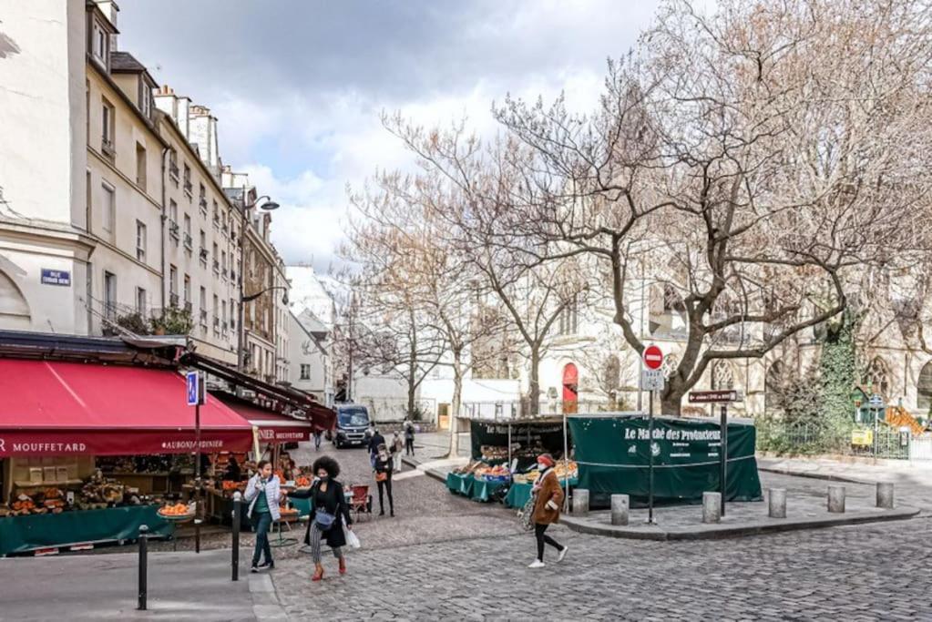 Fully Renovated Historic Apt In Heart Mouffetard Paris Extérieur photo